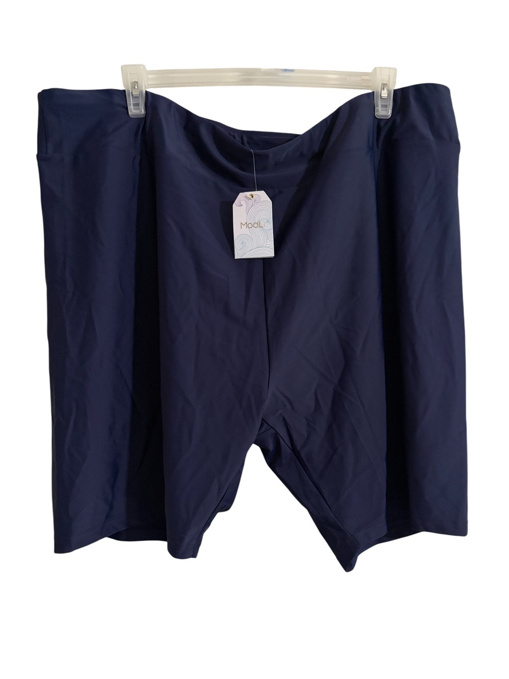 Modli Womens Plus Size 5X Navy Swim Shorts New With Tags Mid Thigh Swim